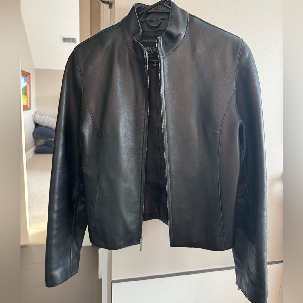 Wilson Black Leather Jacket